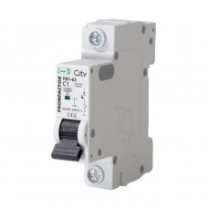 Автоматичний вимикач Promfactor FB1-63 CITY, 1P, C-1A, 6kA