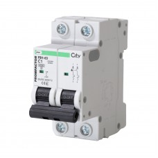 Автоматичний вимикач Promfactor FB1-63 CITY, 2P, C-1A, 6kA