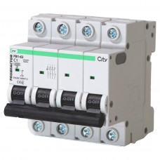 Автоматичний вимикач Promfactor FB1-63 CITY, 4P, C-1A, 6kA