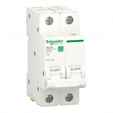 Автоматичний вимикач Schneider Electric Resi9, 2P, C-6A, 6kA